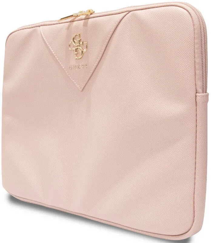 Etui na laptop Guess Triangle 4G Sleeve 14" Różowy