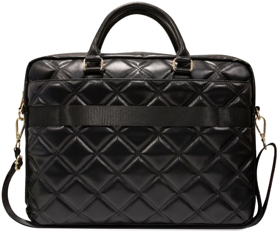 Torba na laptopa Guess Quilted 4G 16" Czarny