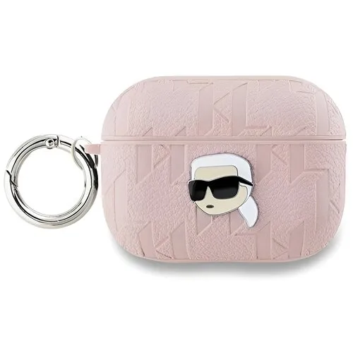 Etui na słuchawki Karl Lagerfeld Monogram Karl Head do Apple AirPods Pro 2 Różowy