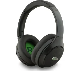 Słuchawki bezprzewodowe Lacoste Petit Pique ANC Nauszne Bluetooth Czarny