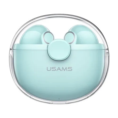 Słuchawki bezprzewodowe USAMS BU TWS Douszne Bluetooth 5.1 Zielony