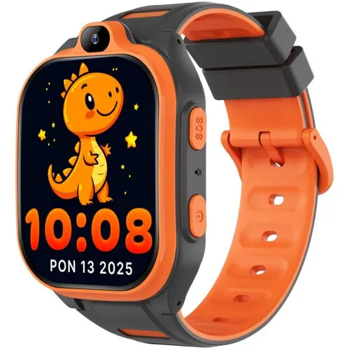 Smartwatch Forever Kids 4G Boost Czarno-Pomarańczowy