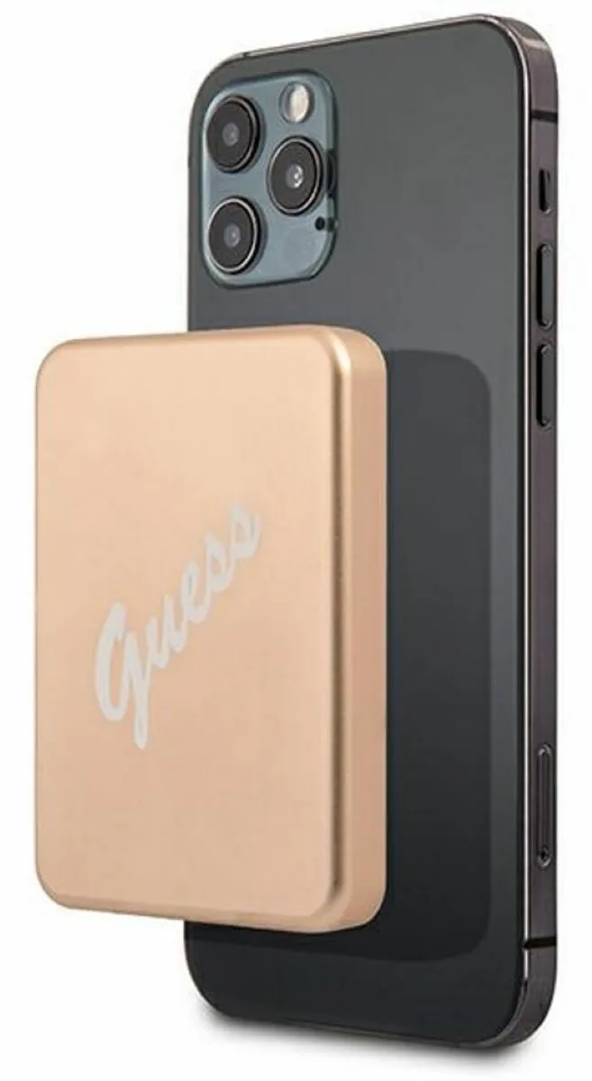 Powerbank Guess MagSafe GUPBMSVSLG 3000 mAh 12W Złoty