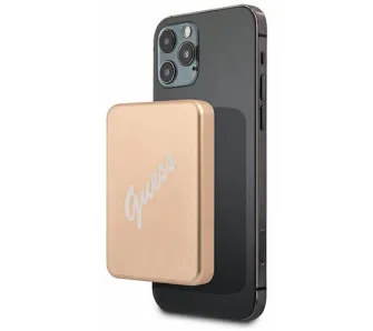 Powerbank Guess MagSafe GUPBMSVSLG 3000 mAh 12W Złoty
