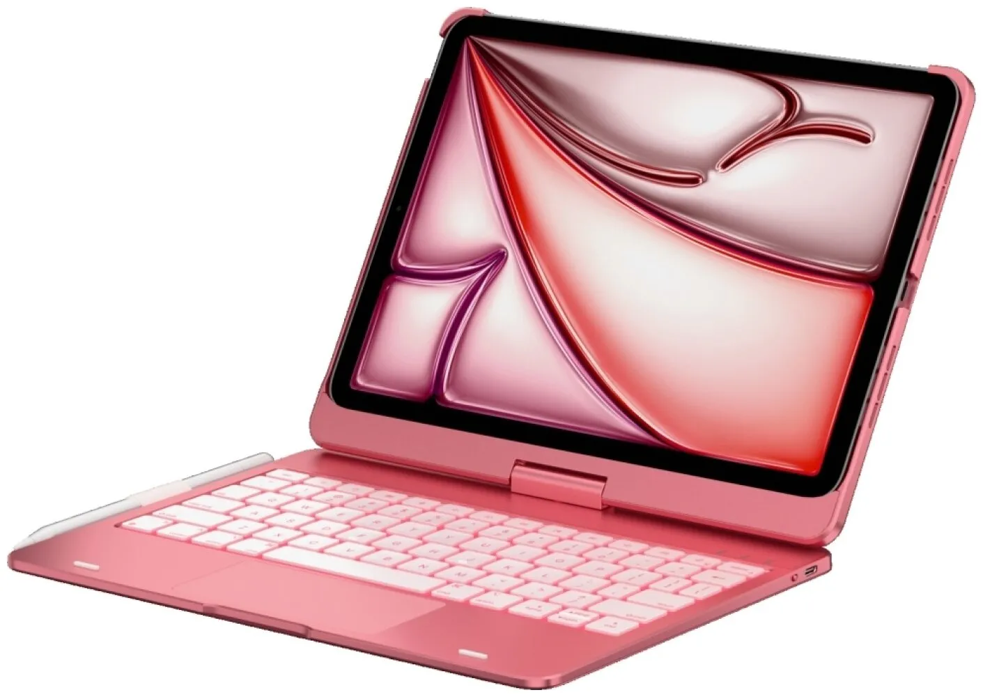 Etui Typecase Flexbook Touch z klawiaturą do iPad Air 11" M2 2024 / M3 2025 / M4 2026 Różowy