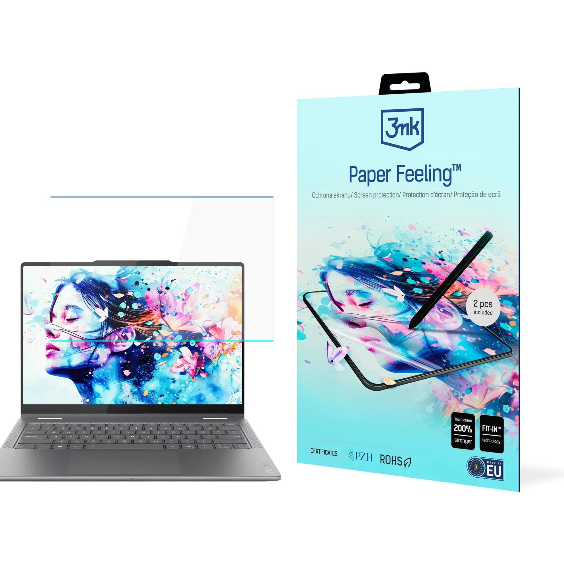 Folia ochronna 3mk up to 15" Paper Feeling do Lenovo Yoga 7 2-in-1 14ILL10 14