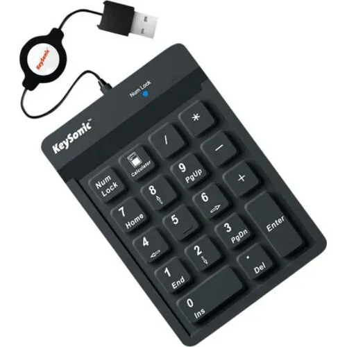Klawiatura membranowa Keysonic ACK-118BK Czarny