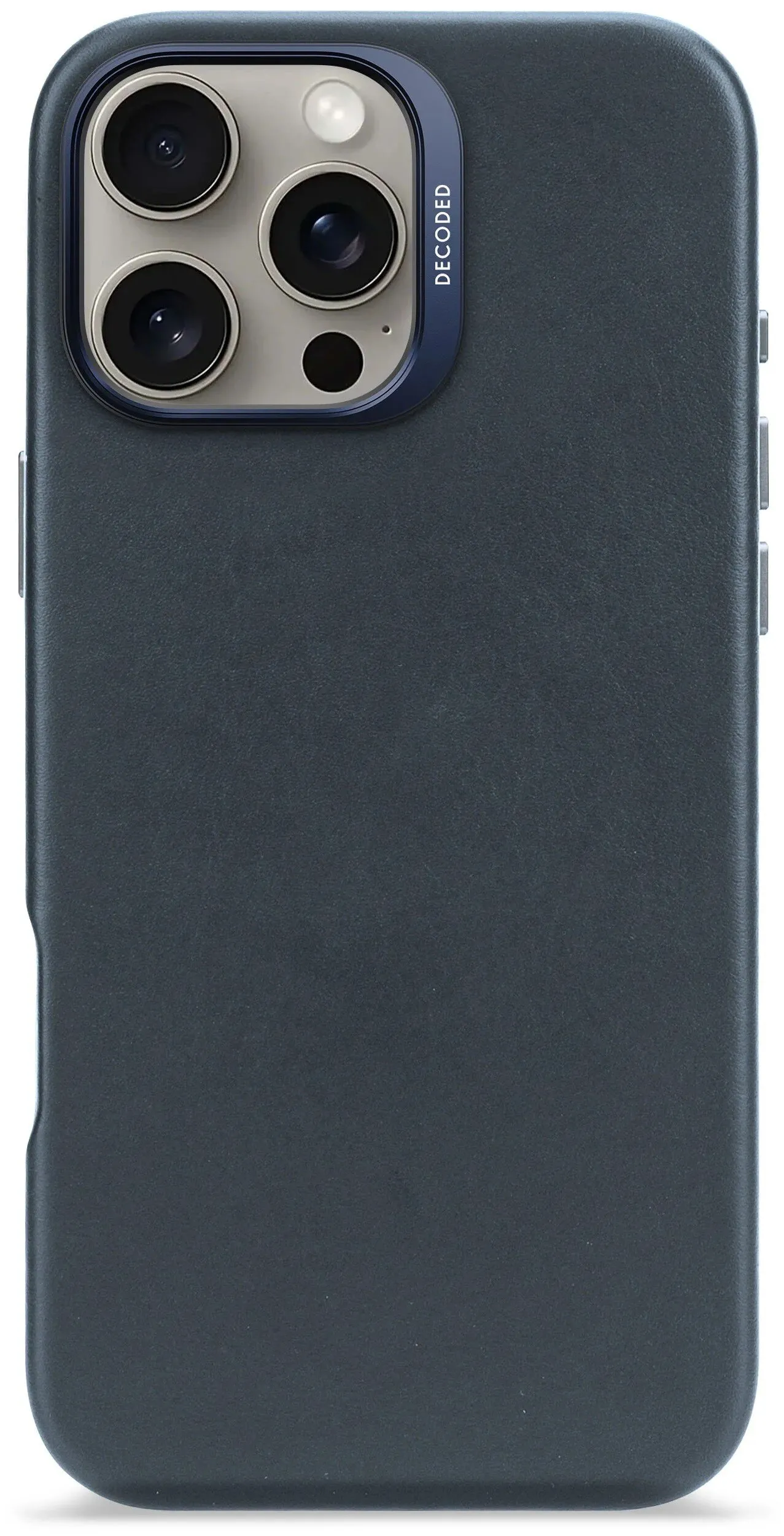Etui Decoded Leather Case MagSafe do iPhone 16 Pro Max Granatowy