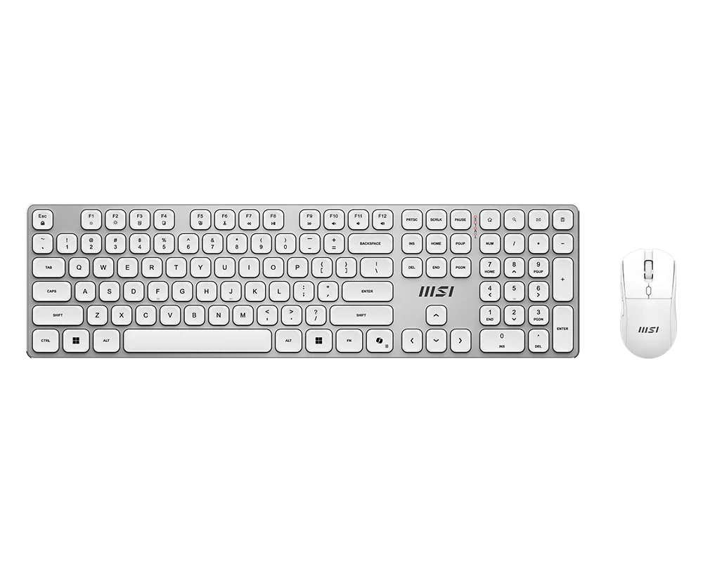 Zestaw MSI Forge K120 Wireless Combo Biały