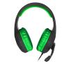 Słuchawki przewodowe z mikrofonem Genesis Argon 200 Nauszne Czarno-zielony