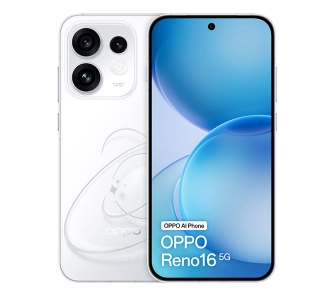 Smartfon OPPO Reno16 5G 8/512GB Funkcje AI 6,32" 120Hz 50Mpix Biały