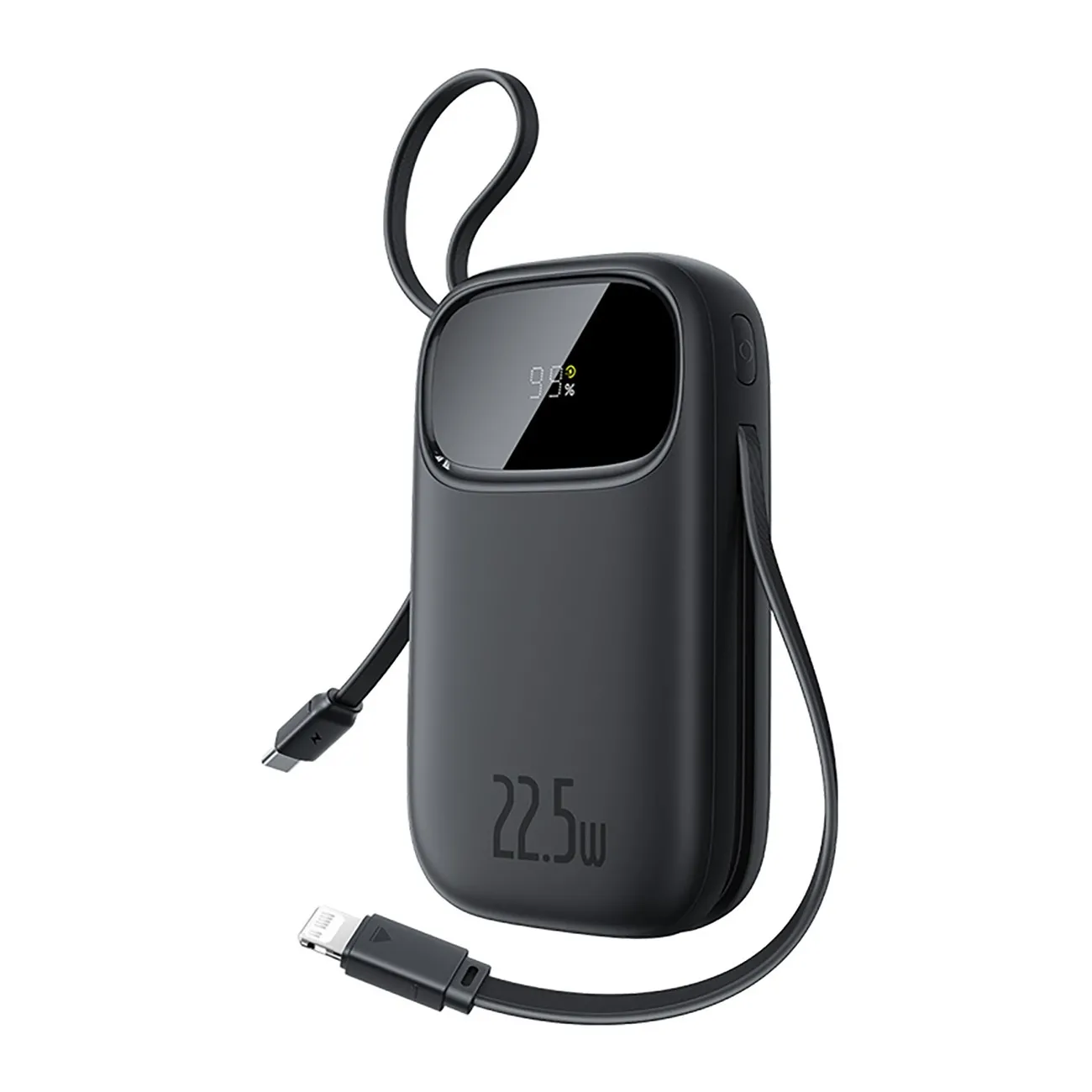 Powerbank Baseus EnerFill FC31 QPow3 20000mAh 22,5W z dwoma wbudowanymi kablami Czarny