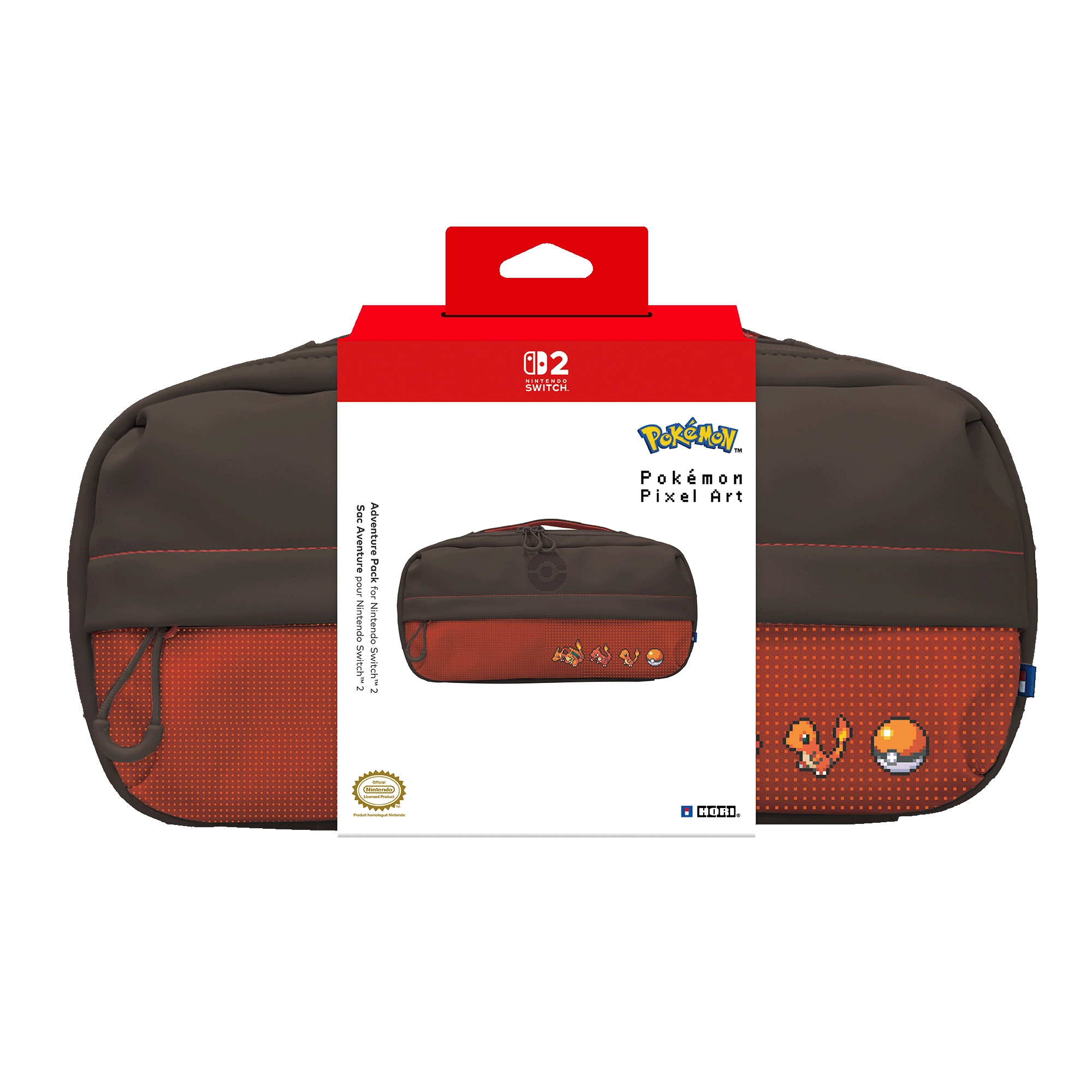 Etui Hori Adventure Pack Pokemon Pixel Red do Nintendo Switch 2