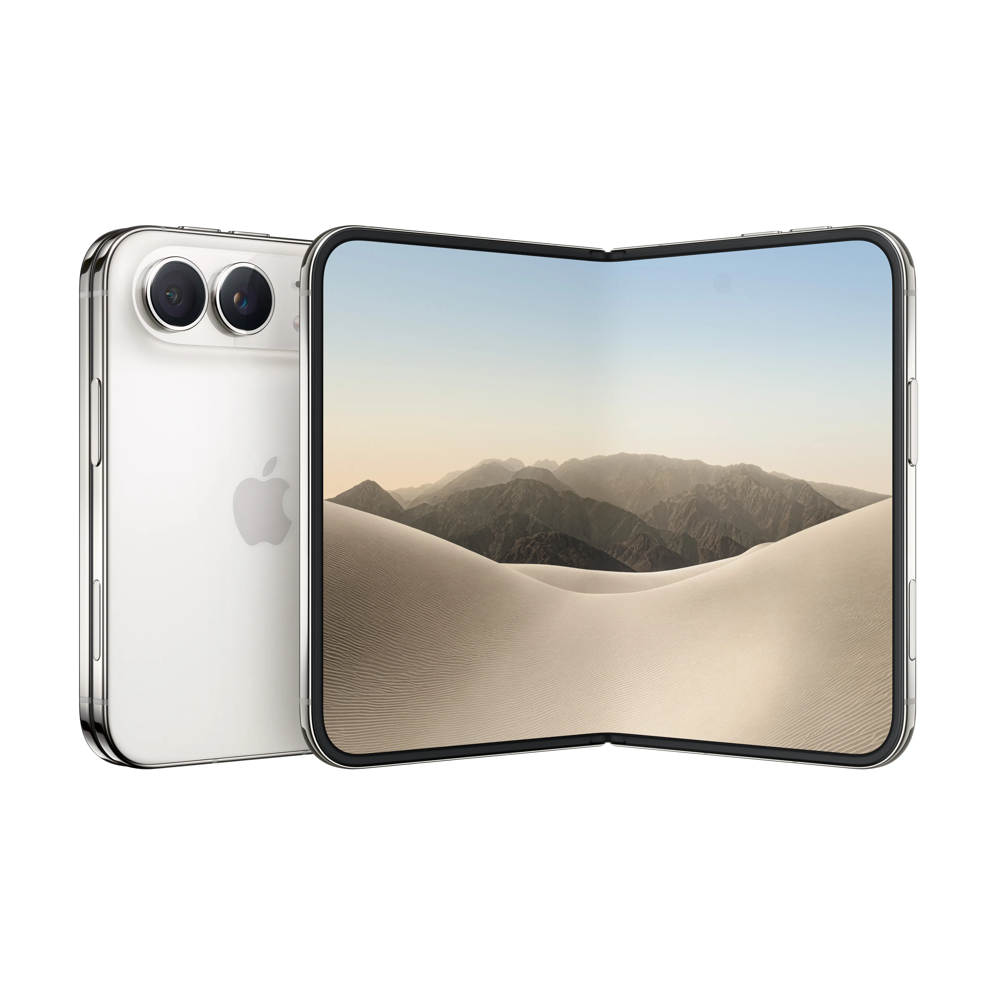 Apple iPhone Duo 1TB Funkcje AI 7,6/5,4" 120Hz 48Mpix Gwiezdna Biel