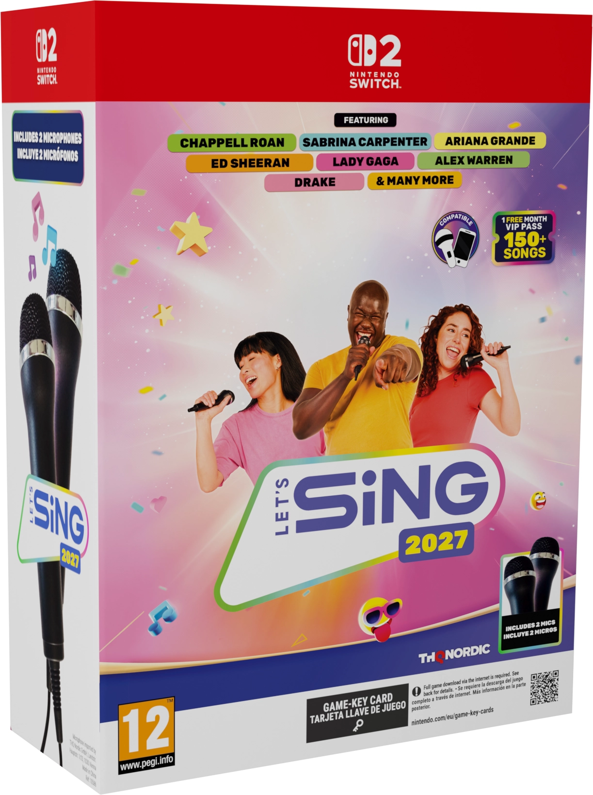 Let's Sing 2027 + 2 Mikrofony Gra na Nintendo Switch 2