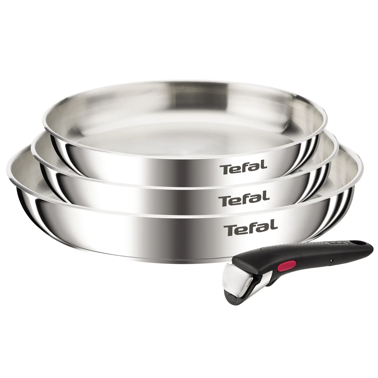 Zestaw patelni Tefal Ingenio Emotion L8968445 Indukcja Stal nierdzewna 22cm, 24cm, 28cm