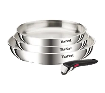 Zestaw patelni Tefal Ingenio Emotion L8968445 Indukcja Stal nierdzewna 22cm, 24cm, 28cm