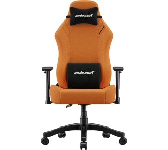 Fotel Anda Seat Luna L Orange Fabric Gamingowy do 100kg Tkanina Pomarańczowy