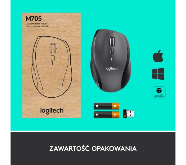 Logitech M705 Czarno-szary