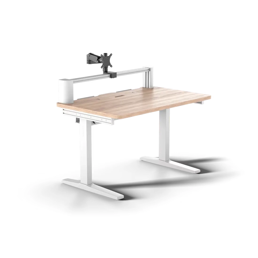 Biurko Corsair Platform:4 Standardowy 120cm Drewno bejcowane na kolor jasnej sosny