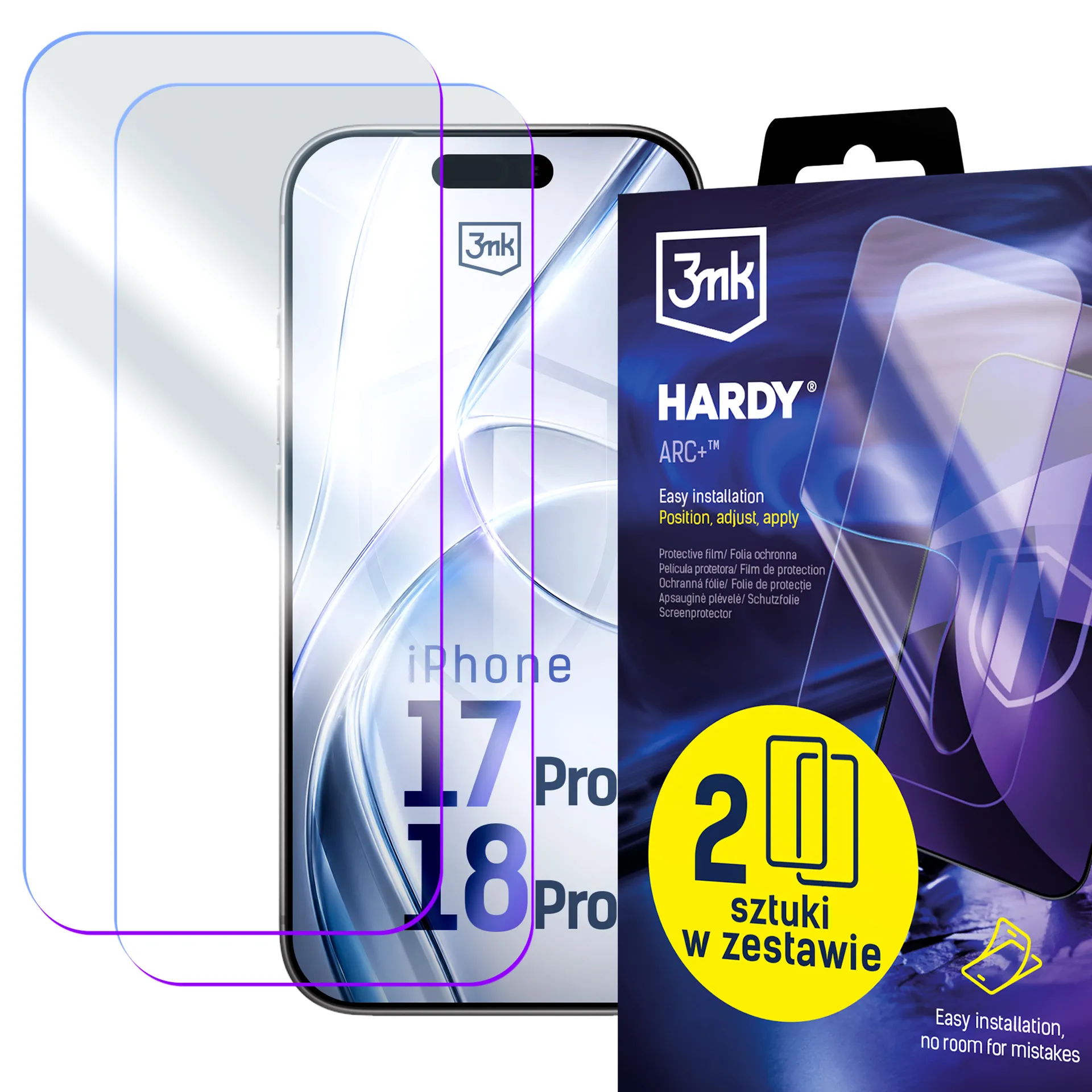 Folia ochronna 3mk Hardy ARC+ 4 layers do Apple iPhone 17 Pro/ 18 Pro