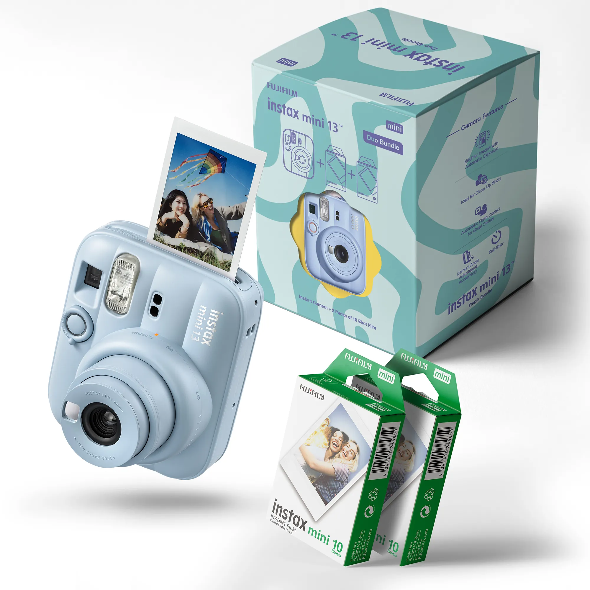 Aparat Fujifilm Instax MINI 13 Niebieski + wkłady 10x2