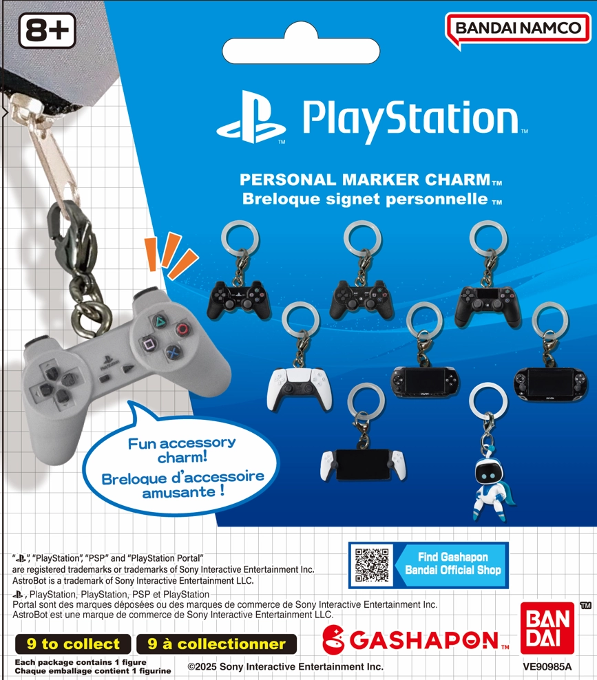 Brelok Bandai Namco Gashapon PlayStation Personal Marker Charm