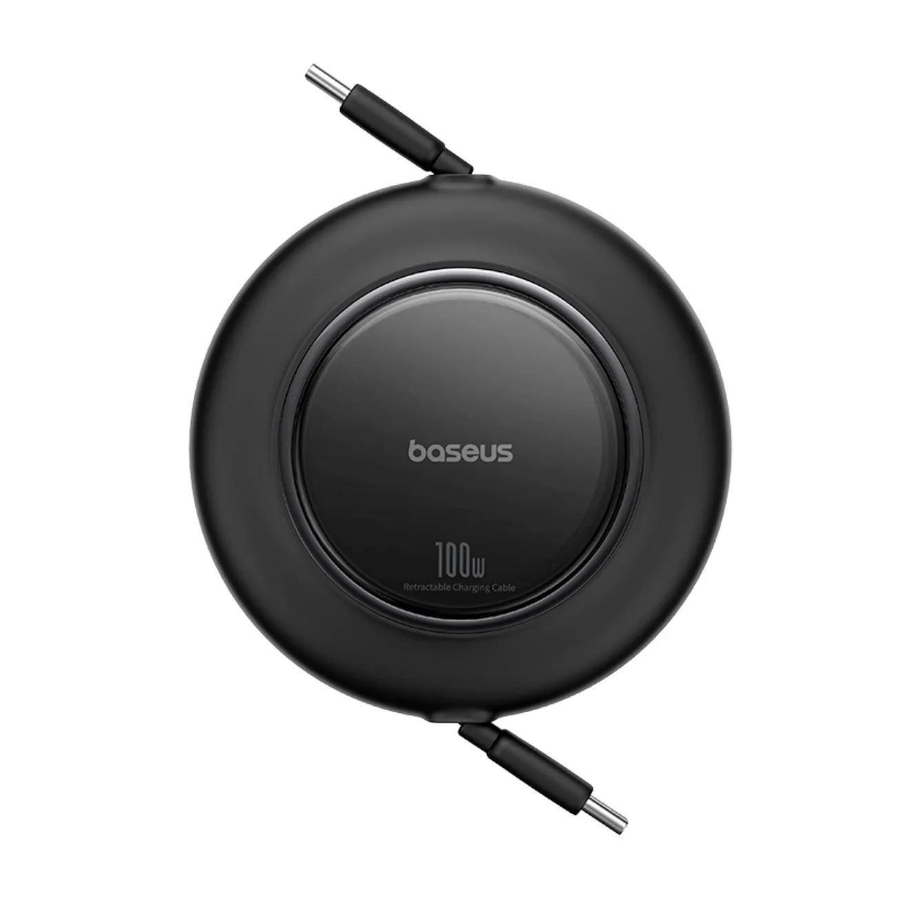 Kabel Baseus Free2Pull zwijany USB-C do USB-C 100W 2m Czarny