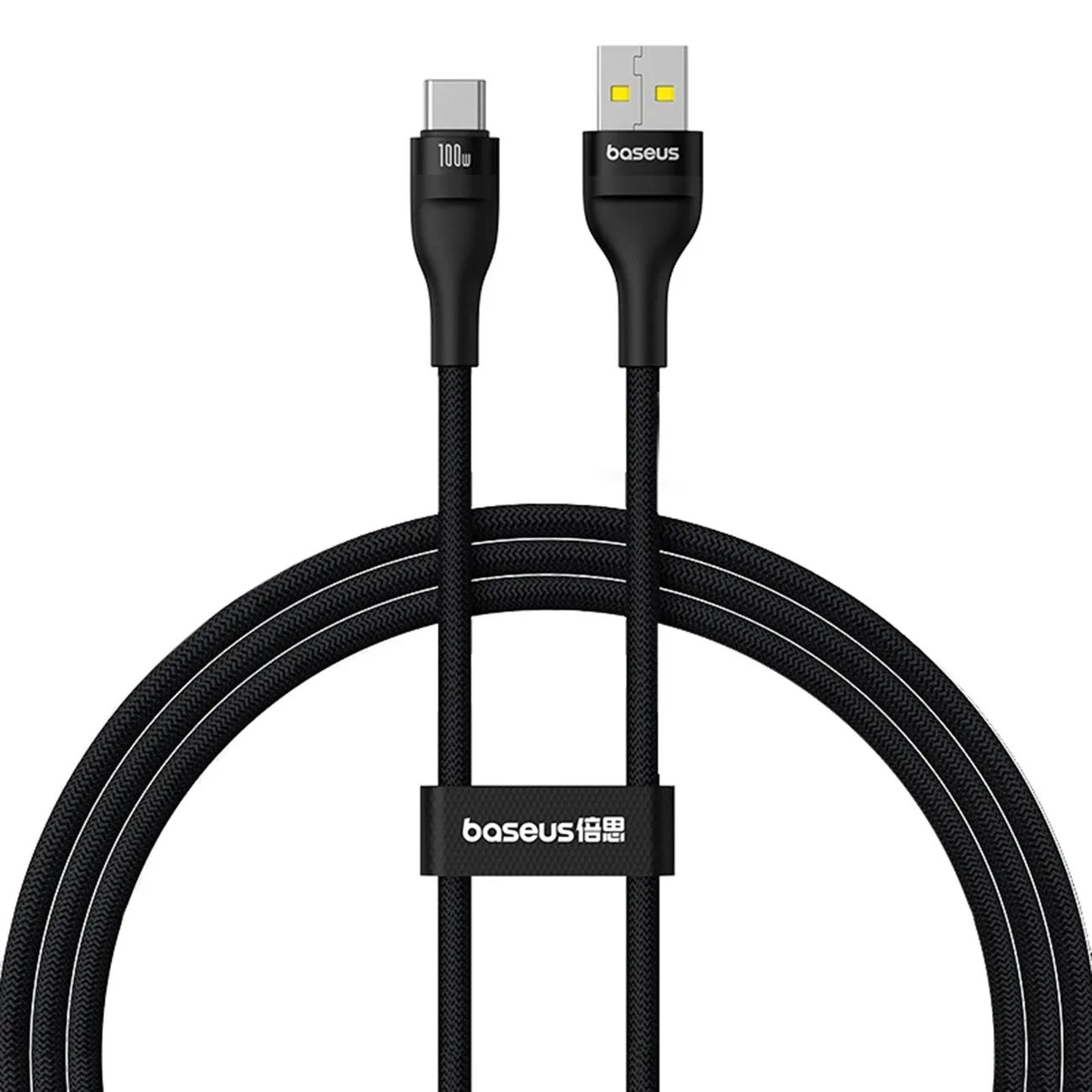 Kabel Baseus Flash 2 USB-A do USB-C 100W 1m Czarny