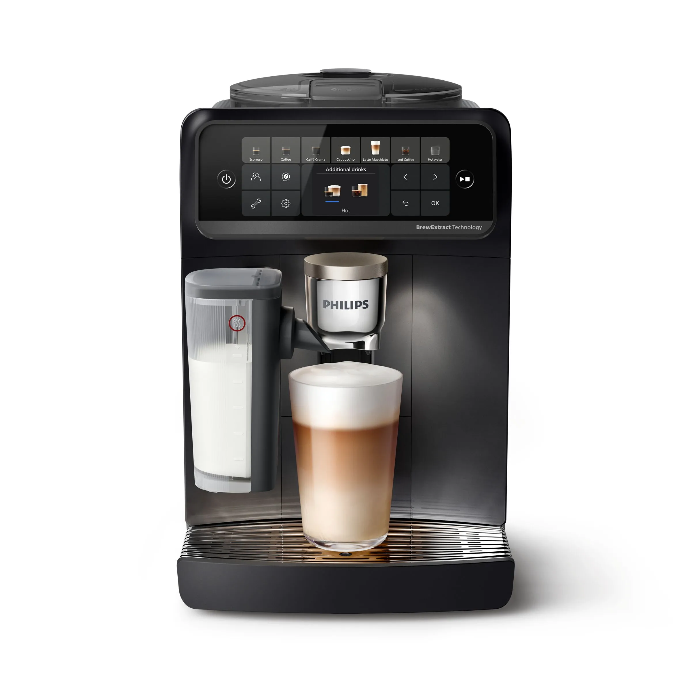 Ekspres Philips 6000 LatteGo Pro Café Aromis EP6551/11 Kawa na zimno Szerokość 25,1cm