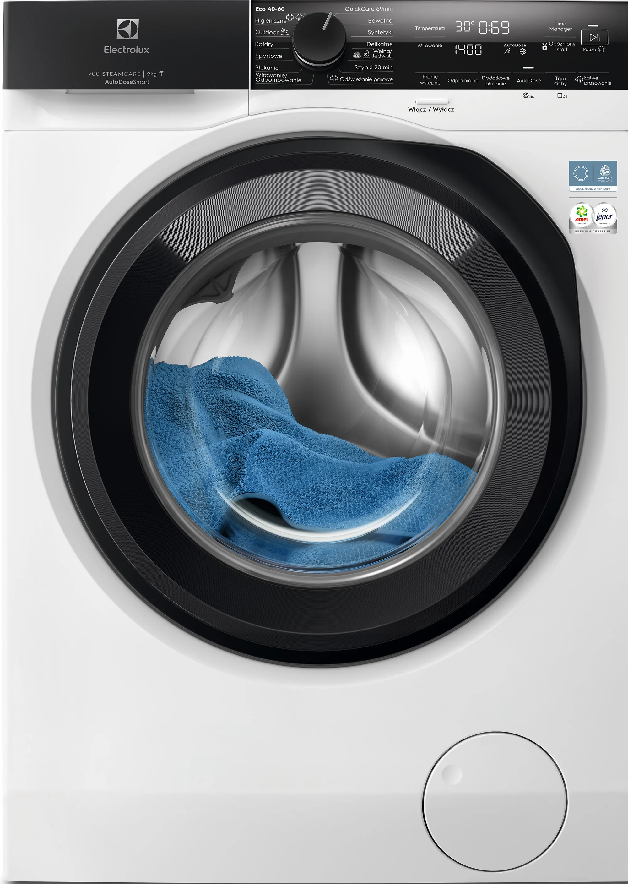 Pralka Electrolux 700 EW7F4492YACP 9kg 1400obr/min Zdalne sterowanie