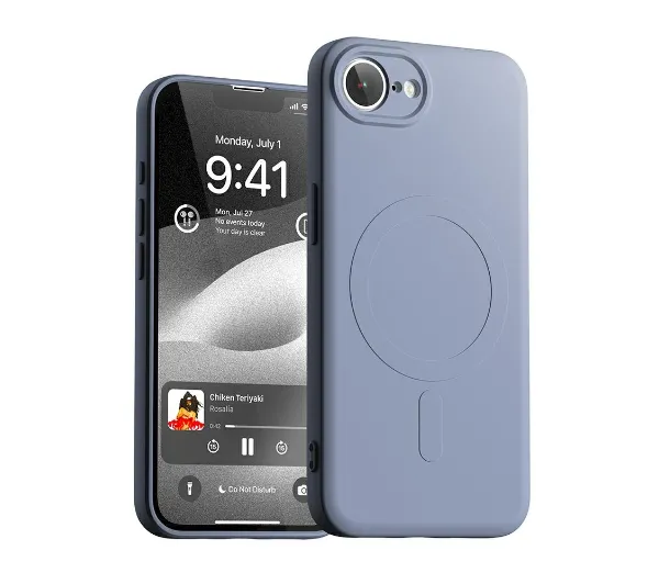 Mercury Semi-Silicone MagSafe do iPhone 16e / 17e Fioletowy