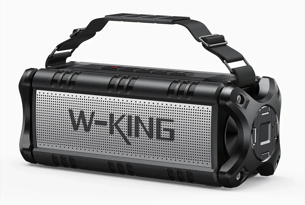 Głośnik Bluetooth W-KING D8 50W Czarno-srebrny