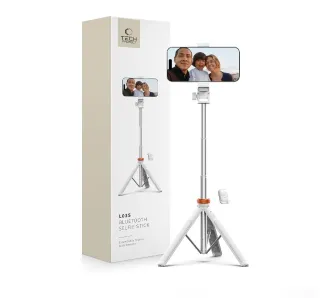 Selfie stick Tech-Protect L03S Tripod Bluetooth Rozkładany 148cm Biały