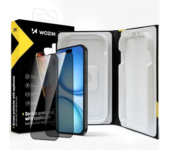 Szkło hartowane Wozinsky EasyFit Privacy Glass na iPhone 17 / 16 Pro 2 szt