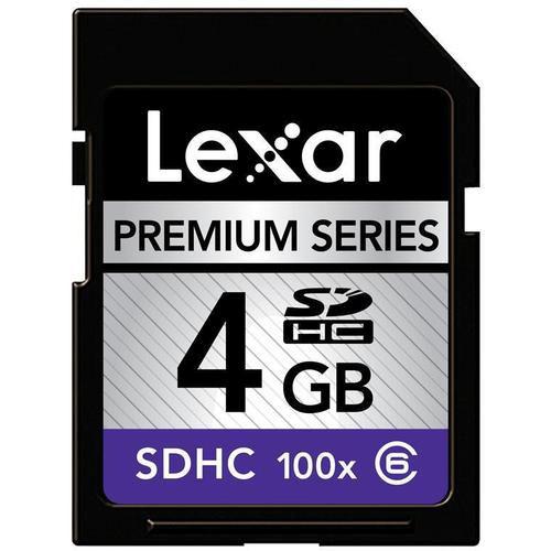 Lexar Premium SDHC x100 class 6 4GB