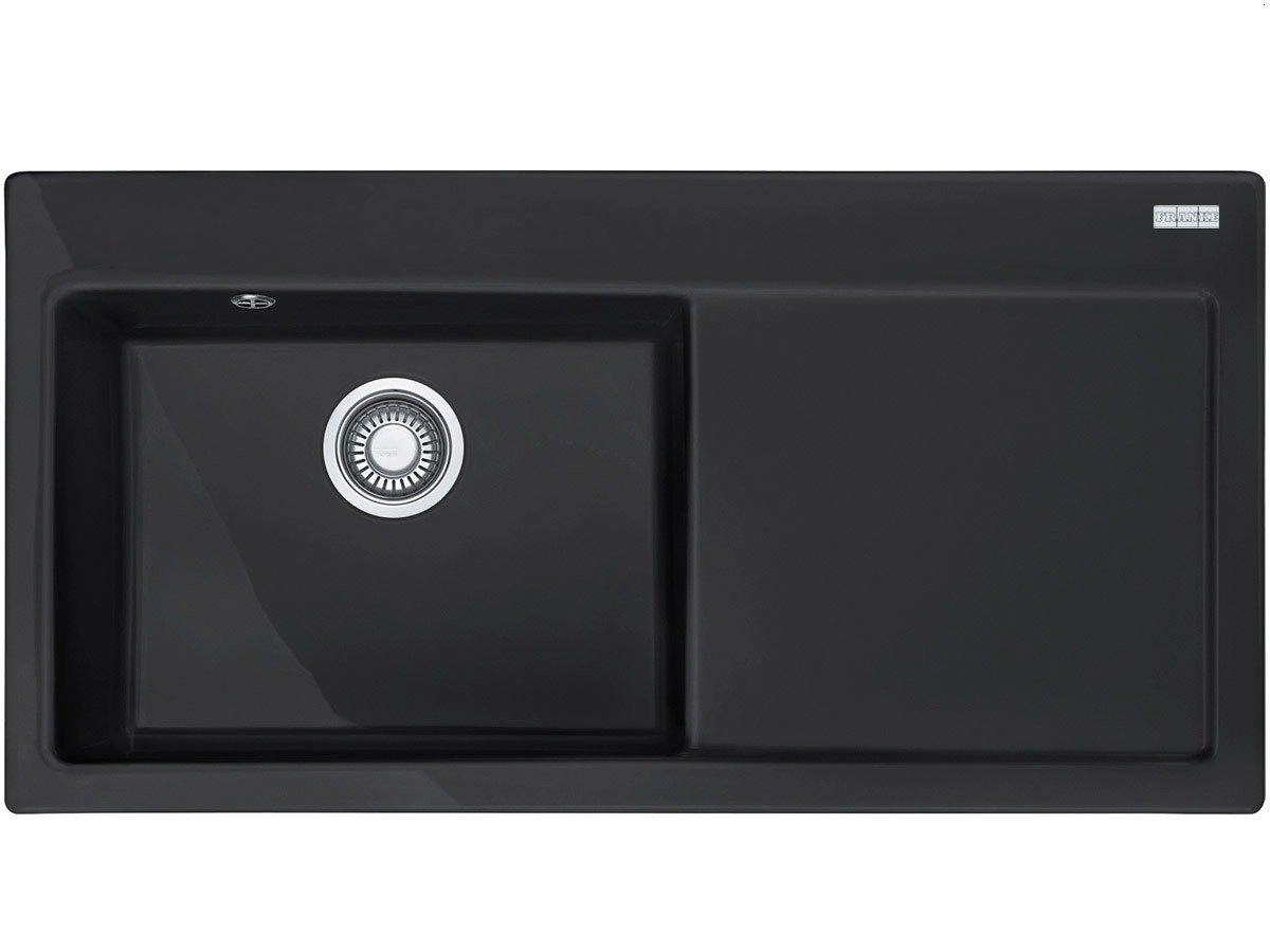 Zlewozmywak Franke Mythos MTK 611-100 (czarny mat) komora z lewej strony