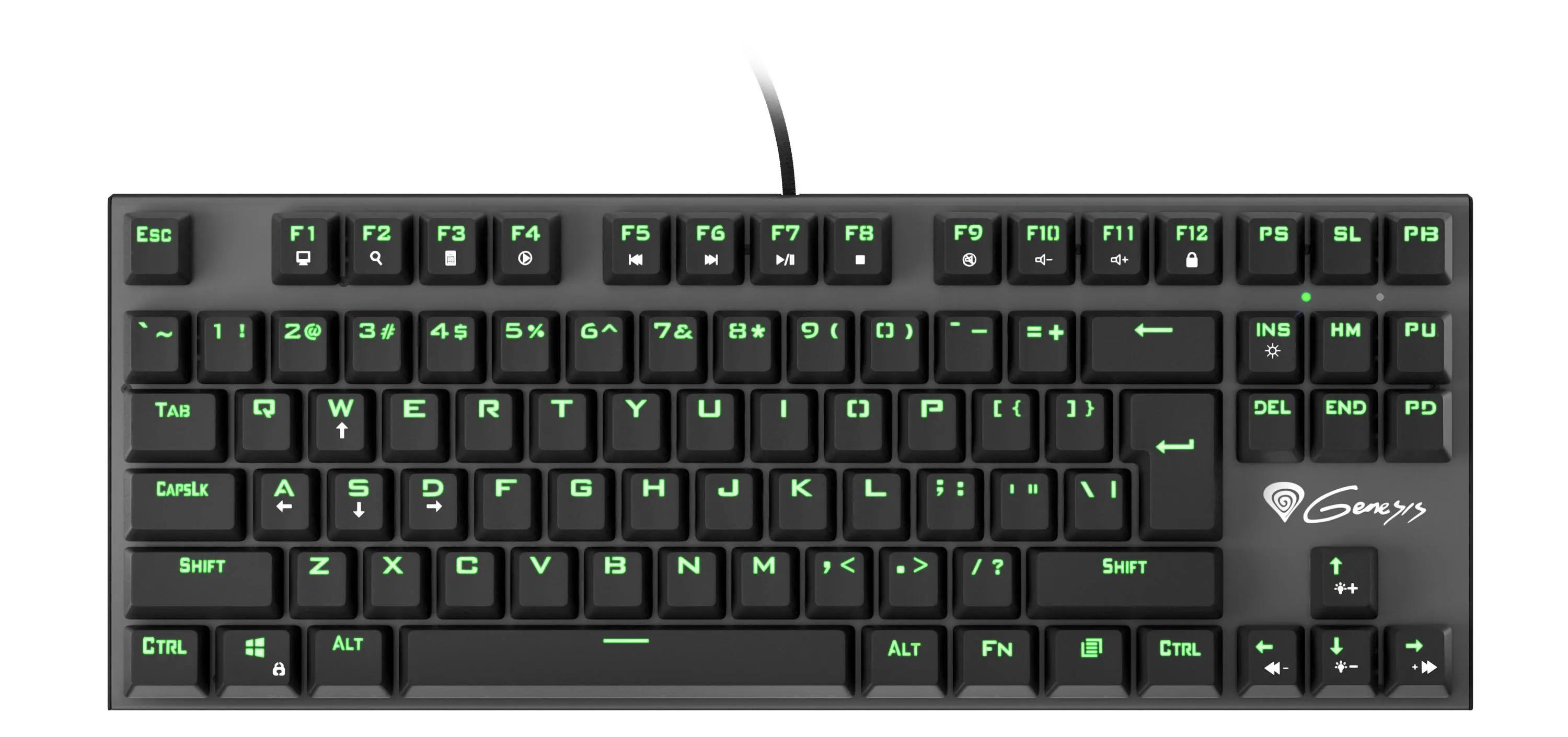 Klawiatura mechaniczna Genesis Thor 300 TKL Outemu Blue Czarny