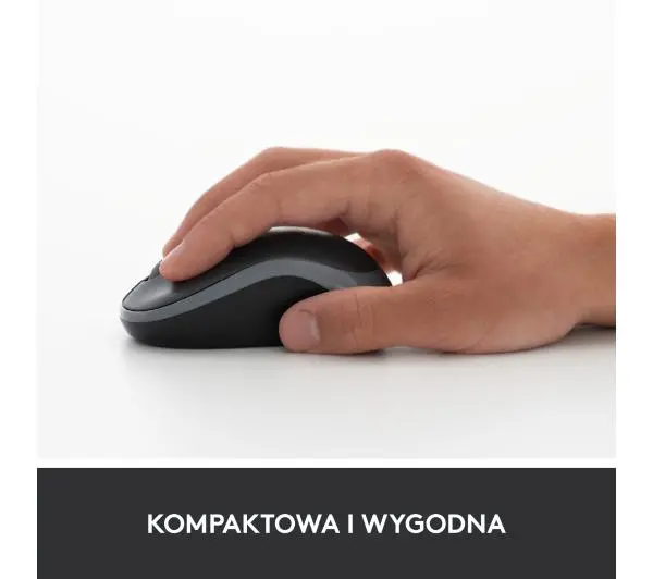 Logitech M185 Czarno-czerwony