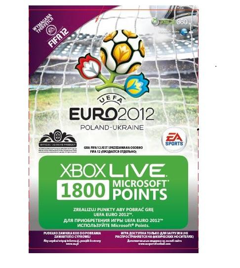 Xbox Live 1800 punktów Euro 2012