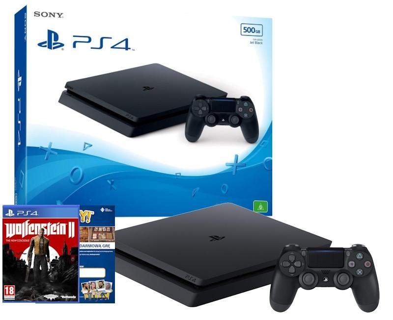 Konsola Sony PlayStation 4 Slim 500GB + To Jesteś Ty! + Wolfenstein II: The New Colossus