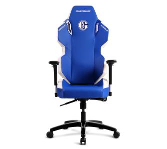 fotel gamingowy Quersus E300/SCHALKE (niebiesko-biały)