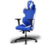 Fotel Quersus E300/SCHALKE  - gamingowy - niebiesko-biały - skóra ECO - do 120kg
