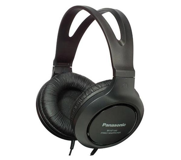Słuchawki przewodowe Panasonic RP-HT161E Nauszne Czarny
