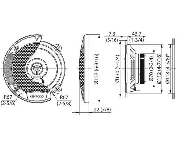 Kenwood KFC-S1366
