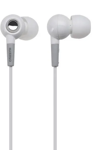 Słuchawki przewodowe Cresyn Staccato C412E Dokanałowe Mikrofon Biały