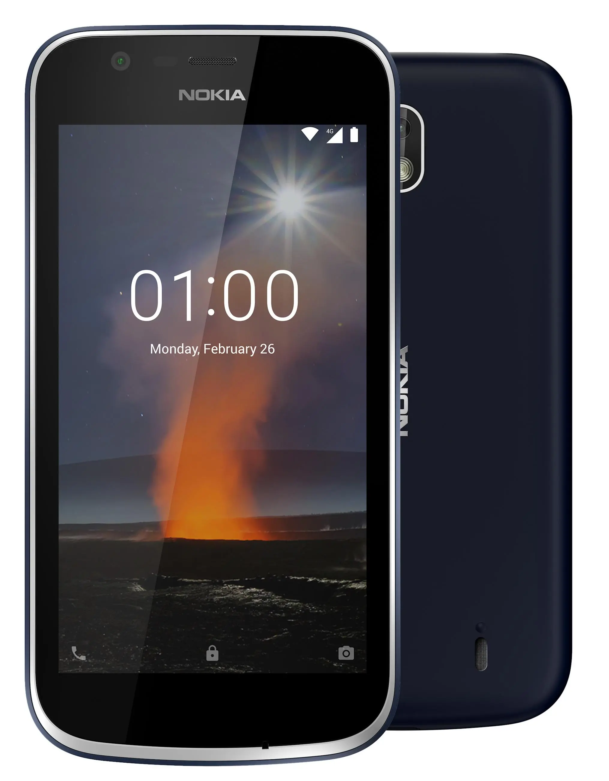 Smartfon Nokia 1 Dual Sim - 4,5" - 5 Mpix - niebieski