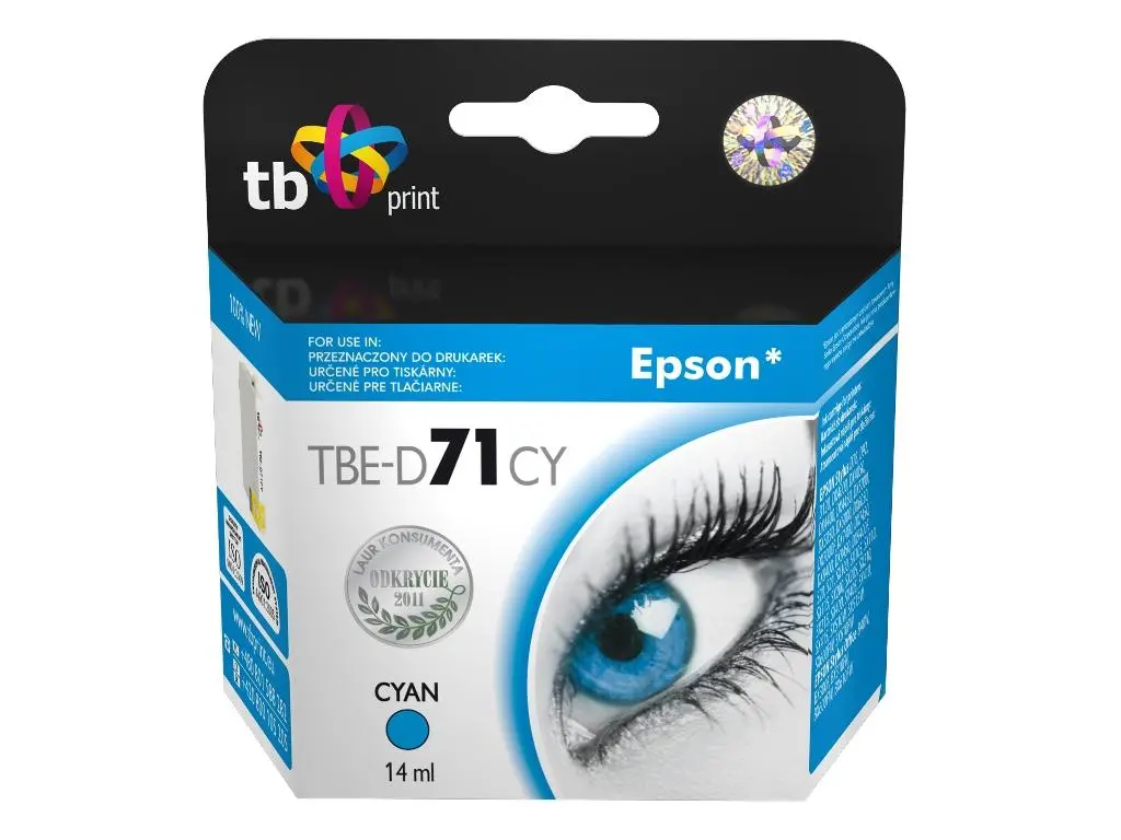 Tusz TB Print TBE-D71CY (zamiennik T0712) Błękitny 12 ml