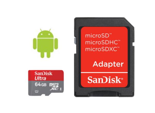 SANDISK microSDXC Class 10 64GB
