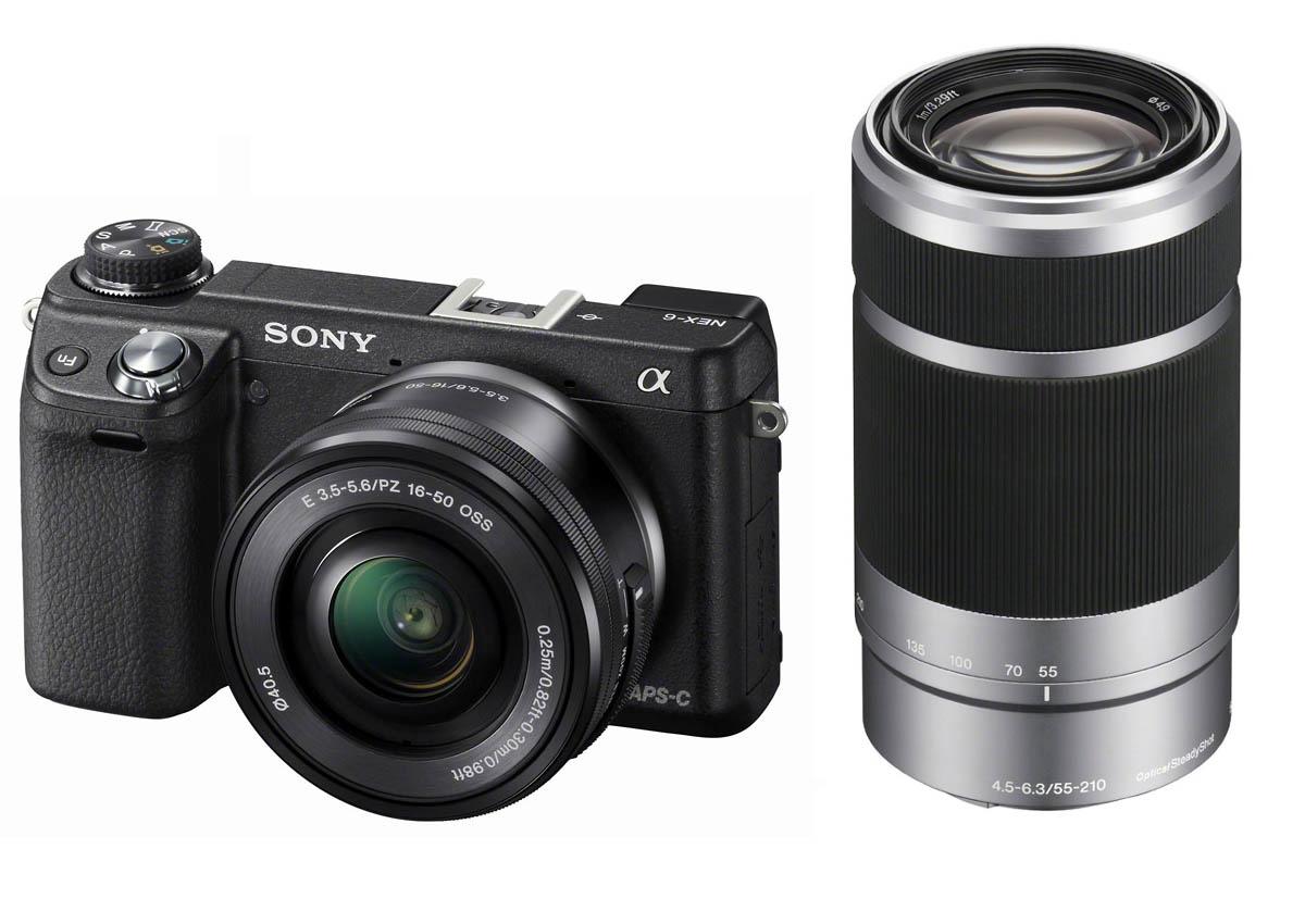 Sony NEX-6 + 16-50 mm + 55-210 mm (czarny)